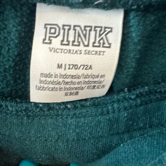 Victoria's Secret Pink Teal Jogger Pants - Picture 3 of 3